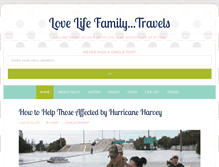 Tablet Screenshot of lovelifefamilytravels.com